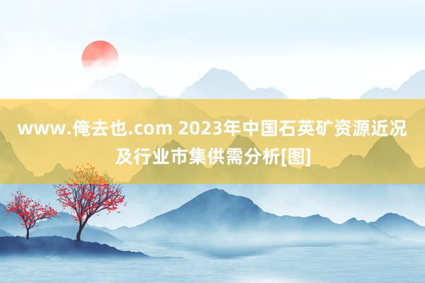 www.俺去也.com 2023年中国石英矿资源近况及行业市集供需分析[图]