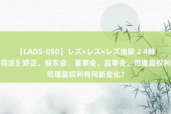 【LADS-050】レズ×レズ×レズ地獄 2 4時間 最新|《公司法》矫正，股东会、董事会、监事会、司理层权利有何新变化？