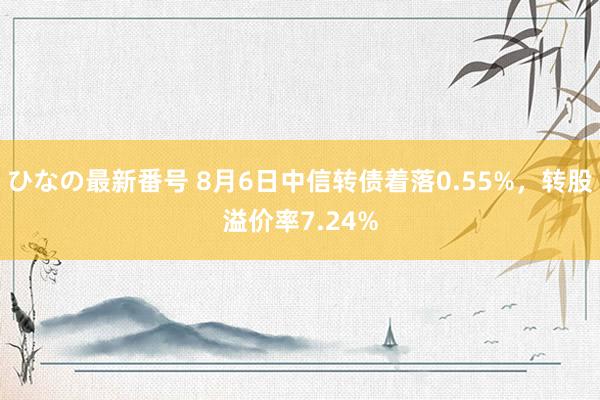 ひなの最新番号 8月6日中信转债着落0.55%，转股溢价率7.24%